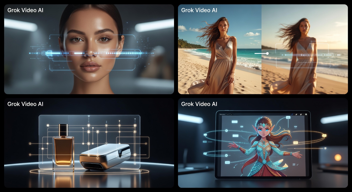 Plan face caméra généré avec Grok Imagine Video 2.0